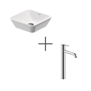 D-neo 40 Cm Kare Çanak Lavabo Ve C.1 Lavabo Bataryası Xl