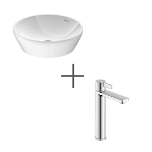 d-neo 40 Cm Çanak Lavabo Ve D-neo Lavabo Bataryası Large