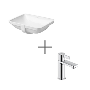 Starck 3 49 Cm Tezgahaltı Lavabo Ve D-neo Lavabo Bataryası Medium