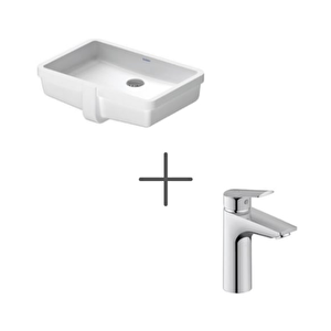 Vero Tezgah Altı Lavabo 49 Cm Ve No.1 Lavabo Bataryası, Medium