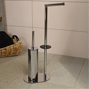 Hareketli Wc Set Yuvarlak Parlak Krom Kbw-829cr