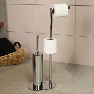 Hareketli Wc Set Yuvarlak Parlak Krom Kbw-829cr