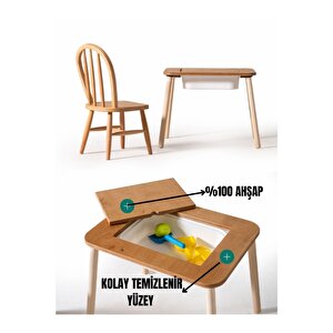 Montessori̇ Hugo Sandalye Ve Hazneli̇ Akti̇vi̇te Masasi