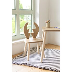 Montessori Çocuk 1 Deer Sandalye & 1 Çalışma Masası