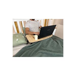 Katlanabi̇li̇r Mdf Laptop Sehpasi, Safi̇r Meşe