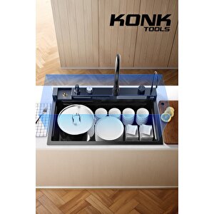 Lüx Dijital Akıllı Eviye Seti 75 Cm Konk Tools