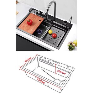 Lüx Dijital Akıllı Eviye Seti 75 Cm Konk Tools