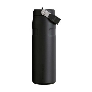 The Iceflow Flip Straw 0,70 Lt Siyah Pipetli Termos Bardak