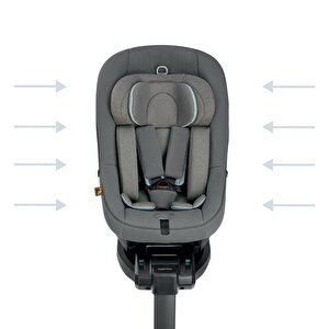 Darwin Next Stage I-size Oto Koltuğu & 360 Baza Set (40-105 Cm / 0-4 Yaş Çift Yön/360° Kullanım) - Vulcan Black