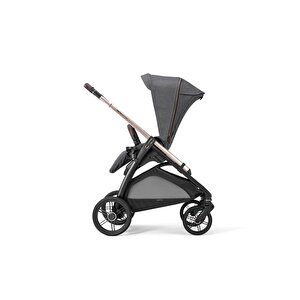 Aptica Glam Tek El Tek Hamle Ile Katlanıp Açılan Çift Yön Bebek Arabası - Velvet Grey