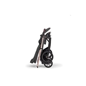 Inglesina Aptica Glam Tek El Tek Hamle Ile Katlanıp Açılan Çift Yön Bebek Arabası - Velvet Grey