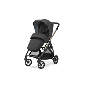Electa+ Tek El Tek Hamle Ile Katlanıp Açılan Çift Yön Bebek Arabası - Upper Black