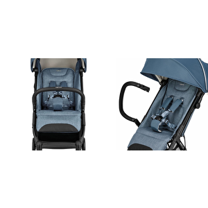 Inglesina Quid2+ Tek El Tek Hamle Ile Katlanıp Açılan Kabin Boy Bebek Arabası - Crocodile Green