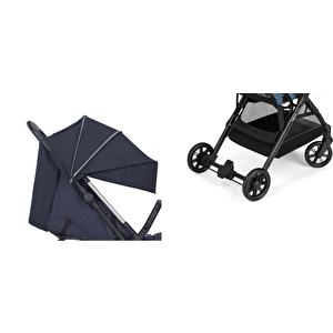 Inglesina Quid2+ Tek El Tek Hamle Ile Katlanıp Açılan Kabin Boy Bebek Arabası - Crocodile Green