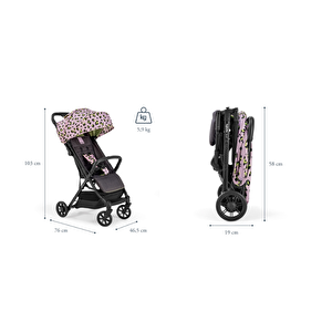 Inglesina Quid2+ Tek El Tek Hamle Ile Katlanıp Açılan Kabin Boy Bebek Arabası - Crocodile Green