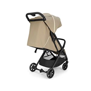 Quid3 Tek El Tek Hamle Ile Katlanıp Açılan Kabin Boy Bebek Arabası Lunar Beige