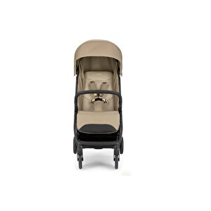Quid3 Tek El Tek Hamle Ile Katlanıp Açılan Kabin Boy Bebek Arabası Lunar Beige