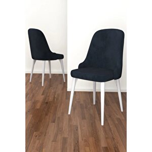 Adel Serisi Beyaz 90x90 Mdf Masa mutfak Masa Takımı,  yemek Odası Takımı 4 Adet Sandalye Antrasit
