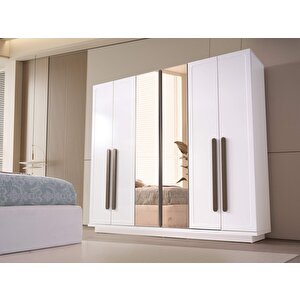 Oregon 6 Kapaklı Gardırop %100 Mdf | Ücretsiz Teslimat Ve Kurulum