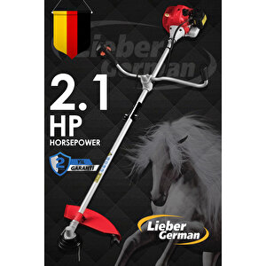 Lieber German Teknoloji Ltc-20 Benzinli Yan Tipi Çapalı Ot Çalı Çim Biçme Tırpanı Tırpan Makinesi