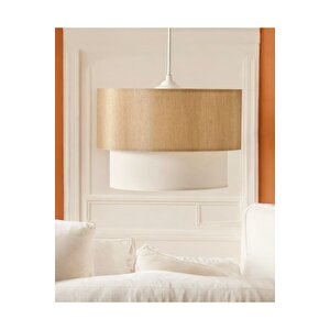 Modern Sarkıt Avize Mon Sir Sarkıt Avize Desert Beige Ve Ekru Şık Görsellik Katar