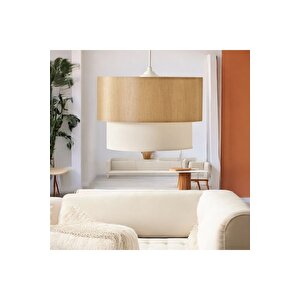 Modern Sarkıt Avize Mon Sir Sarkıt Avize Desert Beige Ve Ekru Şık Görsellik Katar