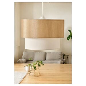 Modern Sarkıt Avize Mon Sir Sarkıt Avize Desert Beige Ve Ekru Şık Görsellik Katar