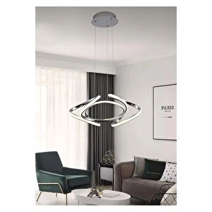 Modern Sarkıt Leggero Led Avize Krom 35 Cm Çap