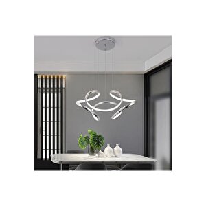 Modern Sarkıt Leggero Led Avize Krom 35 Cm Çap