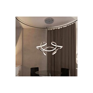 Modern Sarkıt Leggero Led Avize Krom 35 Cm Çap