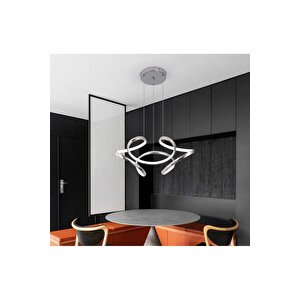 Modern Sarkıt Leggero Led Avize Krom 35 Cm Çap