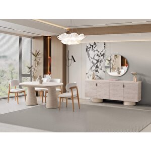 Denver Yemek Odası Takımı %100 Mdf | Ücretsiz Teslimat Ve Kurulum