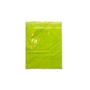 24x31+4 Cm Yeşil Renk Cepsiz Kargo Poşeti (100 Adet)-100 Mikron