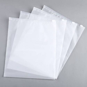 30 X 40 Cm Fermuarlı Buzlu Kargo Poşeti -130mikron (100 Adet) Valiz Ve Dolap Içi Düzenleyici Buzlu Fermuarlı Poşet Torba