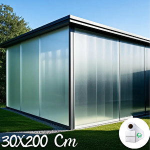 30 Cm X 2 Metre Cam Kumlama, Ofis, Duşakabin Ve Balkon Camı Kaplama Folyosu