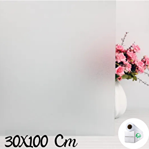 30 Cm X 1 Metre Cam Kumlama, Ofis, Duşakabin Ve Balkon Camı Kaplama Folyosu