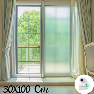 30 Cm X 1 Metre Cam Kumlama, Ofis, Duşakabin Ve Balkon Camı Kaplama Folyosu