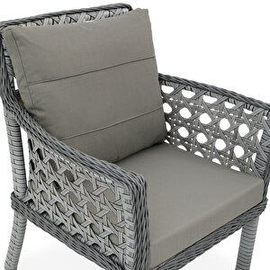 Limni Home Luna 2'li Rattan Bahçe Balkon Takımı + Sehpa