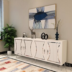 Teandd (kb150) Konsol beyaz gümüş