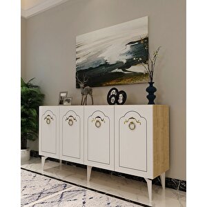 Vi̇oletdd (kb150) Konsol safir meşe- beyaz