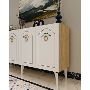Vi̇oletdd (kb150) Konsol safir meşe- beyaz