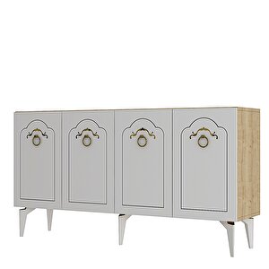 Vi̇oletdd (kb150) Konsol safir meşe- beyaz