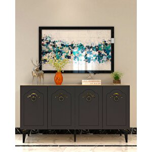 Vi̇oletdd (kb150) Konsol safir meşe -antrasit