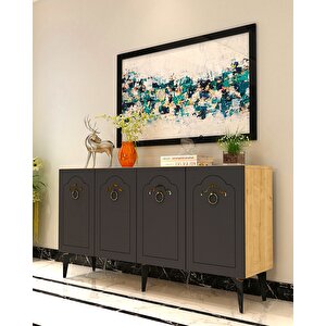 Vi̇oletdd (kb150) Konsol safir meşe -antrasit