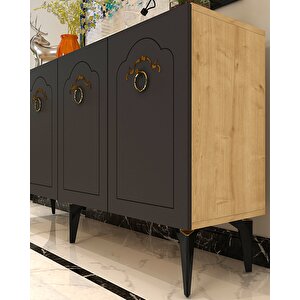 Vi̇oletdd (kb150) Konsol safir meşe -antrasit
