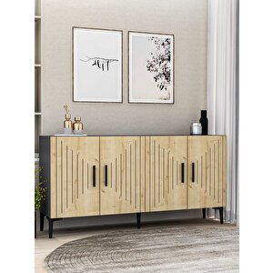 Poyrazdd (kb150) Konsol ANTRASİT-SAFİR MEŞE