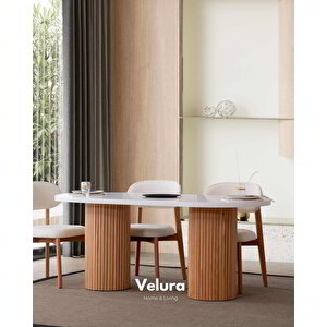 Vera Yemek Odası Takımı (yemek Masası + 4 Adet Sandalye) 90x180 cm