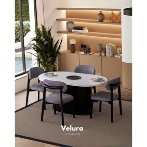 Mira Yemek Odası Takımı (yemek Masası + 4 Adet Sandalye) 90x180 cm
