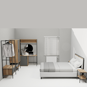 Lagomood Modulago Maxi Otel Mobilya Takımı Antrasit Ceviz