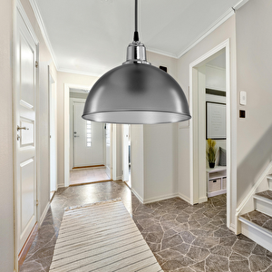 Haus Yarım Küre Buzlu Füme Abs Krom Kuka Süslü Sarkıt Mutfak Salon Avize Kafe Kuaför Aydınlatma